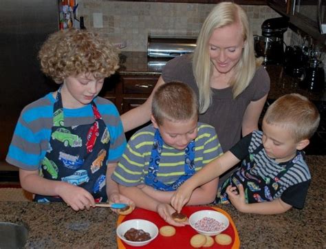 kitchen fun with my 3 sons